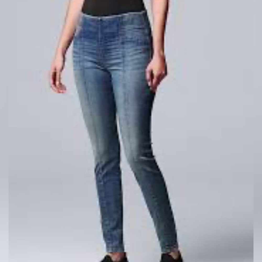 Simply Vera Vera Wang Pull Over Skinny Denim‎ Jeans